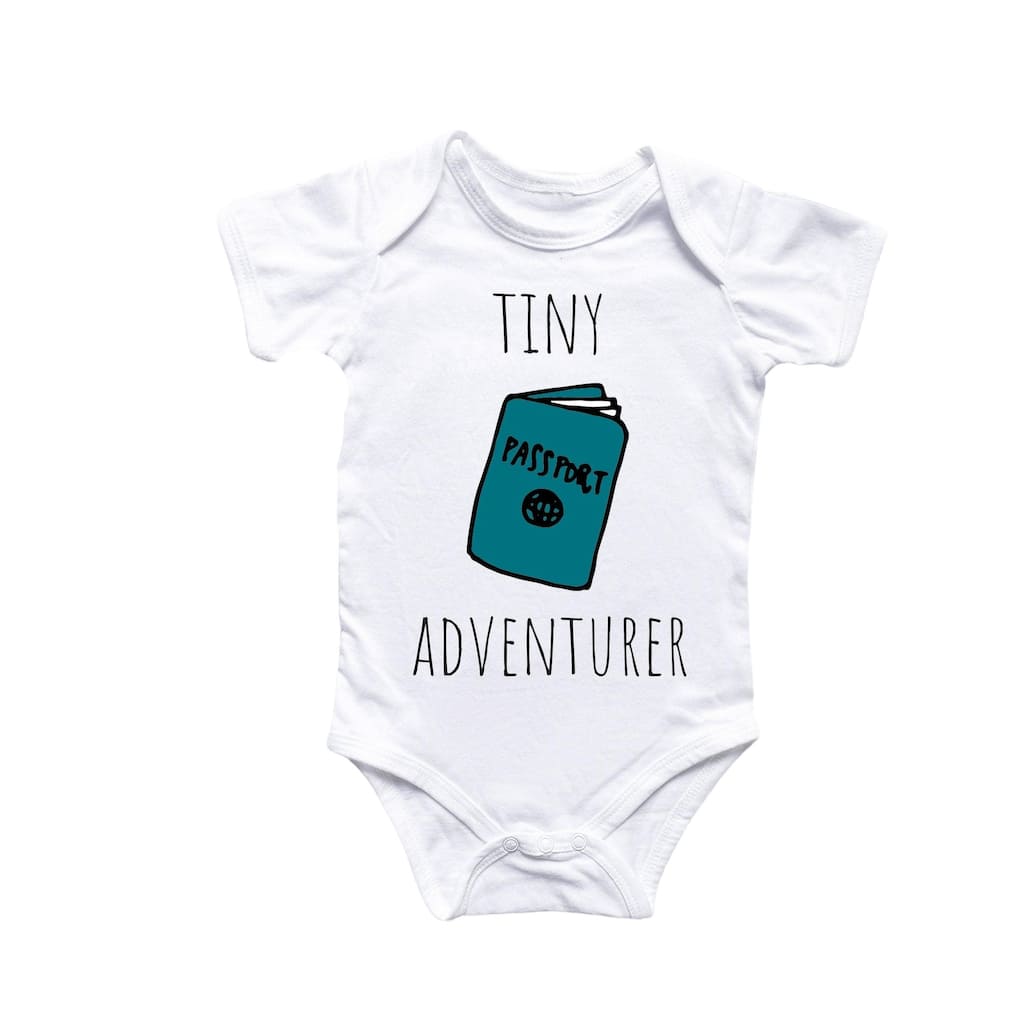 Travel Adventure Passport - Baby Boy Girl Clothes Infant Bodysuit Funny Cute Newborn 2