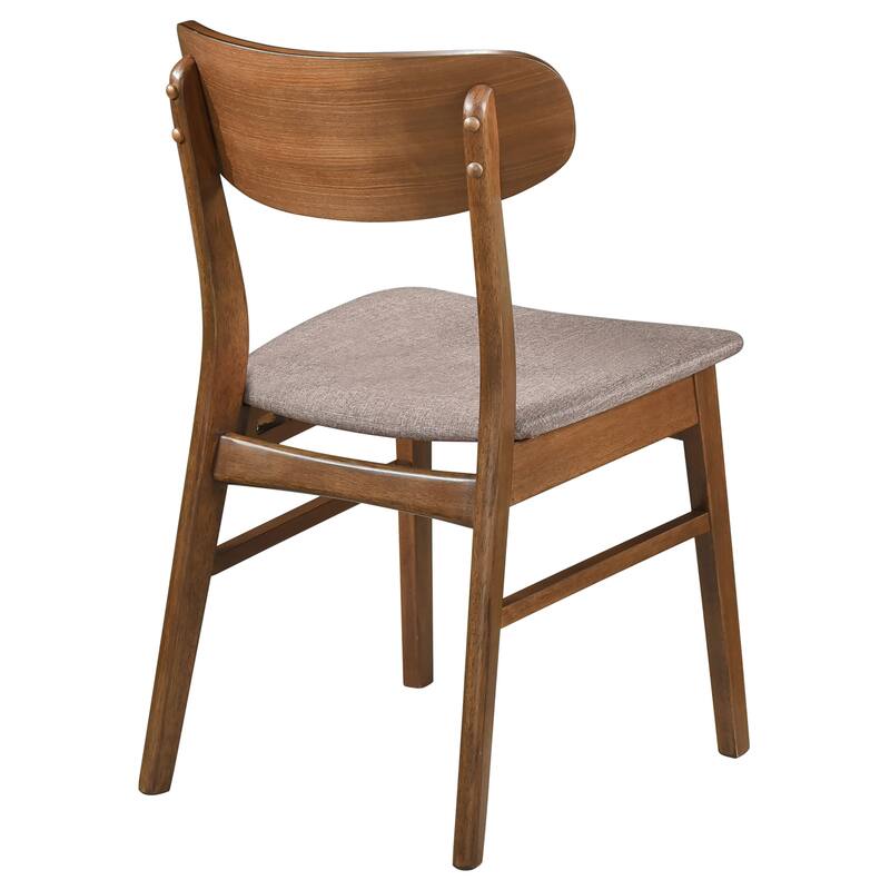 Dortch Walnut and Brown Dining Side Chair (Set of 2)