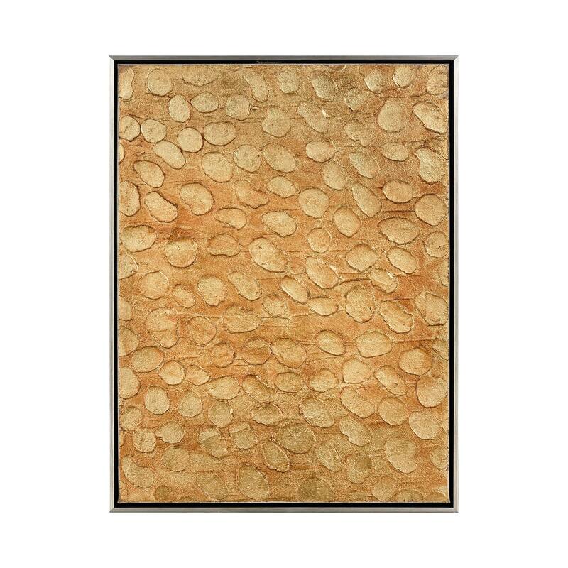 Elk Home Supreme Gold Fabric 19 Inch Wide Wall Art