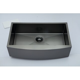 Shop 33 Inch Matte Black Stainless Steel Farmhouse Sink