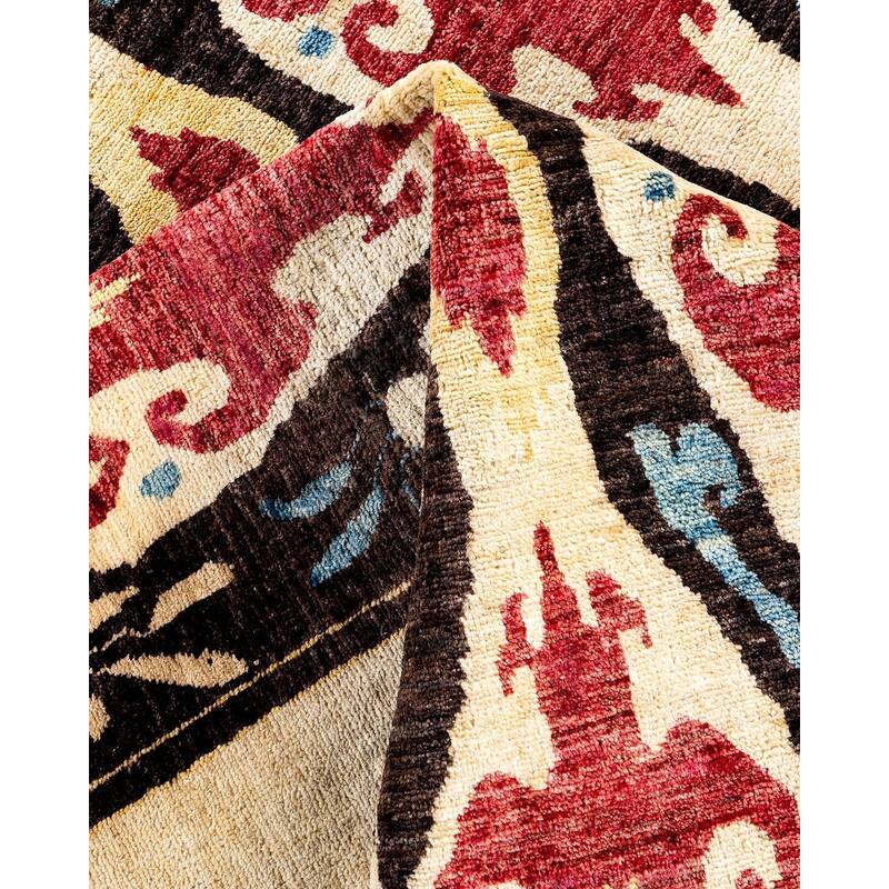 Contemporary Overdyed Wool Hand Knotted Area Rug - 6' 2" x 8' 2"