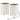 Set of 2 End Tables with Charging Station & Storage Cabinet, Off White