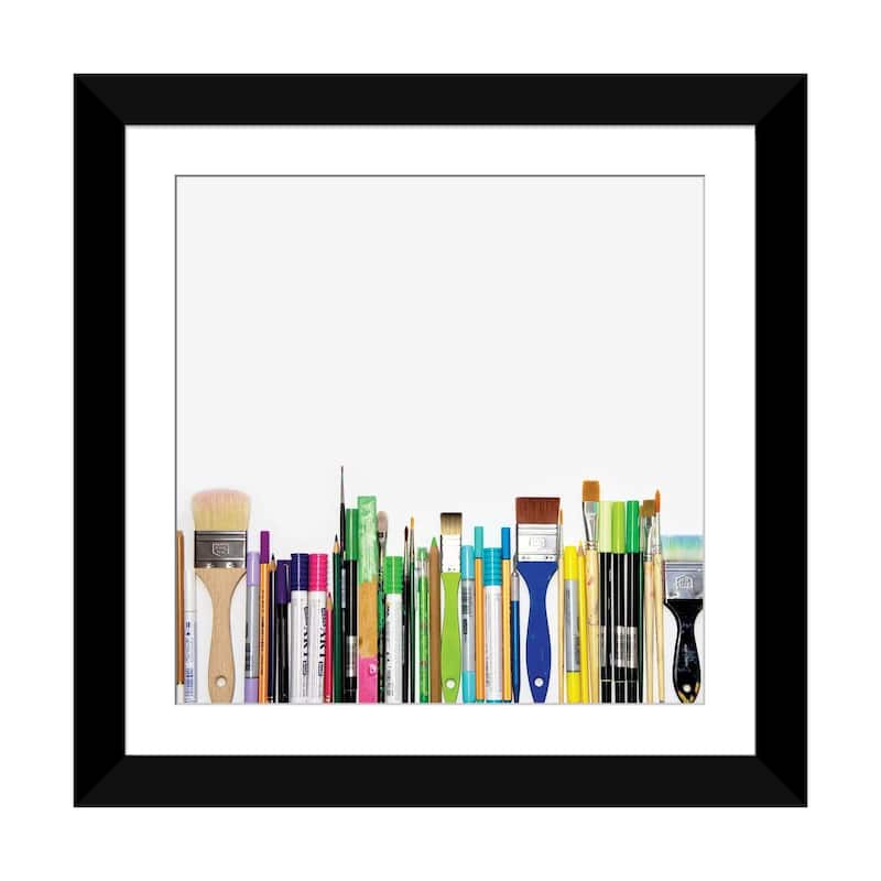 iCanvas "Real Weapons Of Mass Creation" by Bianca Green - Black - 24x24x1