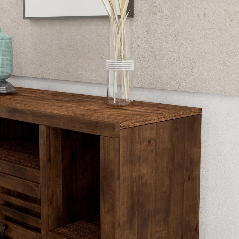Bridgevine Home Sausalito 64 inch TV Stand for TVs up to 70 inches, No Assembly Required