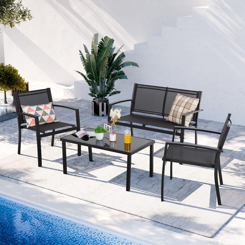 Futzca 4-Piece Patio Outdoor Bistro Set