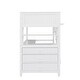 preview thumbnail 16 of 15, Twin Size Loft Bed with Shelves Drawers and Desk, White