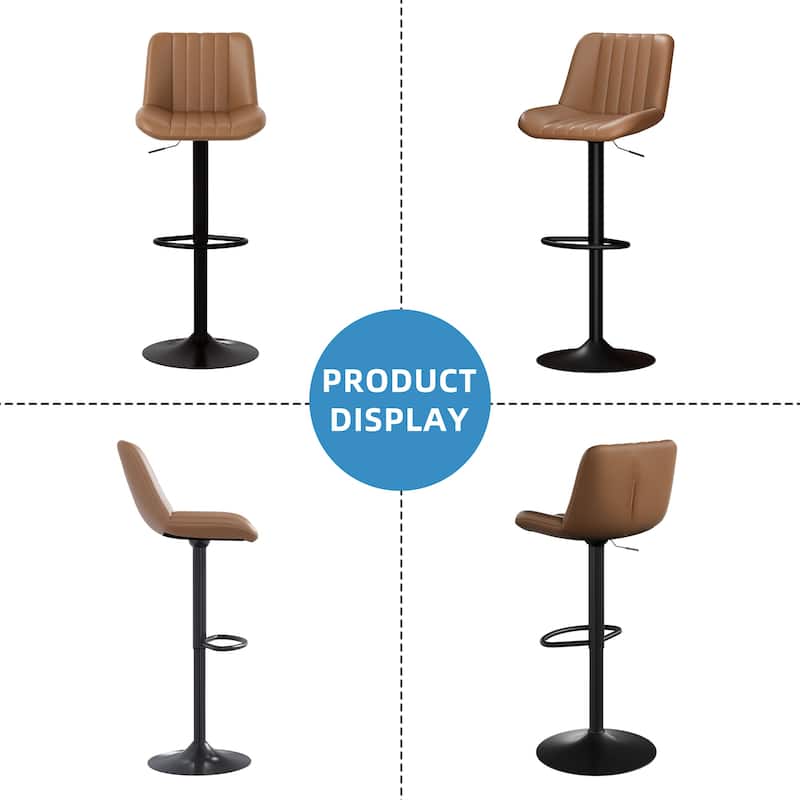 Bar Stool Set with 360° Swivel, Modern Kitchen & Home Bar Seating