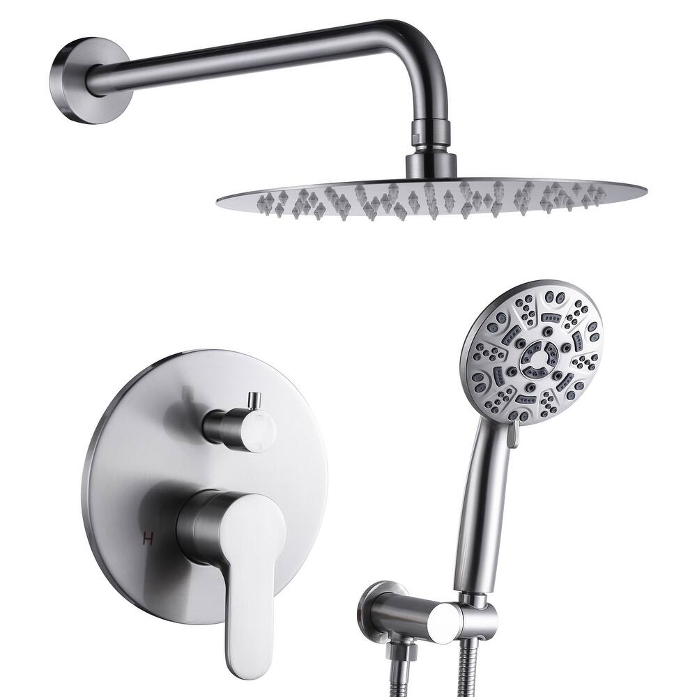 WOWOW Wall Mount 9-Spray Shower Faucet with Handshower