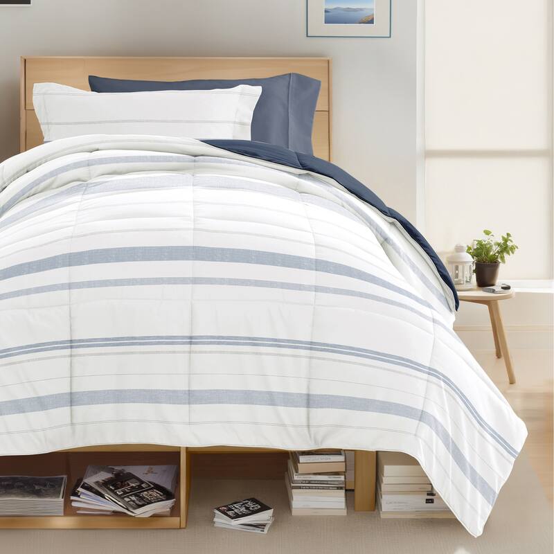 8pc Twin XL Pattern Dorm Bedding Bundle