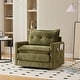 preview thumbnail 44 of 47, GALDWIN Chenille Upholstered 360°Degree Swivel Mid Century Modern Arm Chair for Living Room