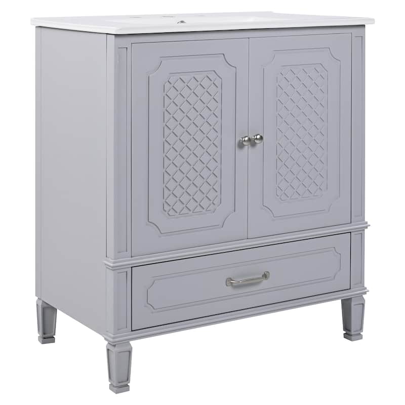 Christopher Knight Home- Mike Bathroom Vanity with Double Sink Set