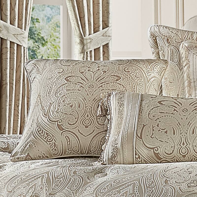 J. Queen New York Trinity 20" Decorative Throw Pillow - Accent - Polyester - Champagne