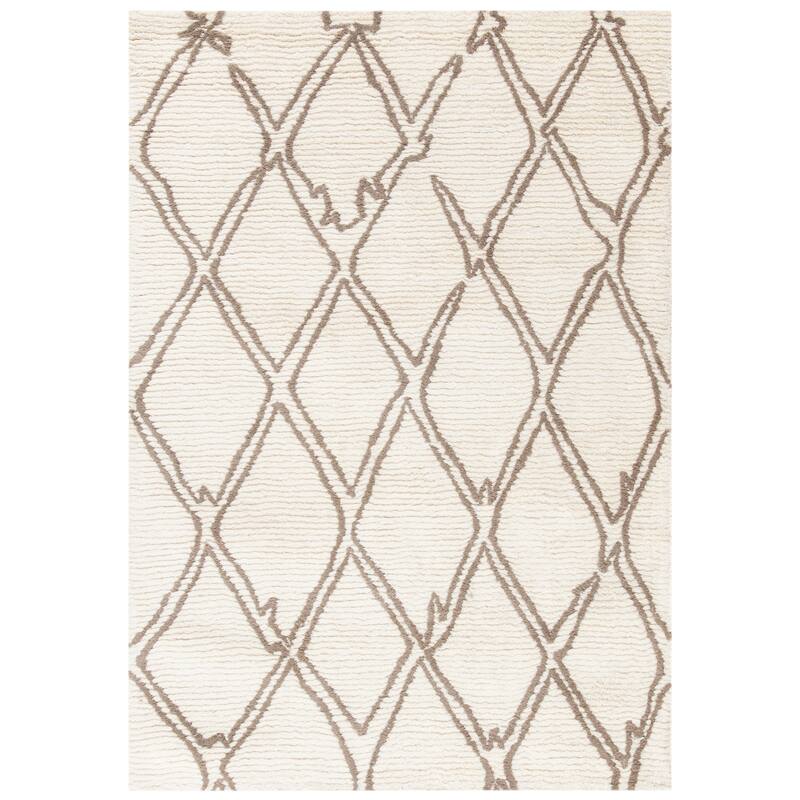 SAFAVIEH Handmade Casablanca Shag Charlyne Tribal Wool Rug