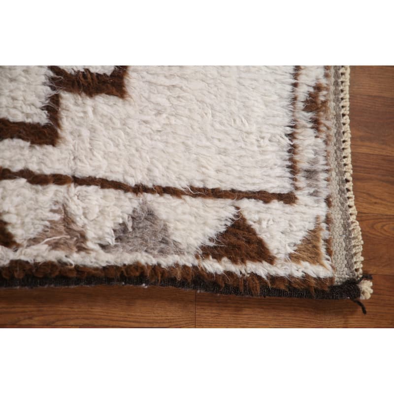 Tribal Anatolian Turkish Runner Rug Hallway Handmade Wool Carpet - 2'11"x 11'3"