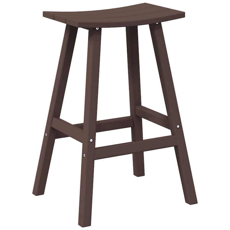 Laguna Hdpe All Weather Outdoor Patio 29" Saddle Seat Bar Stool
