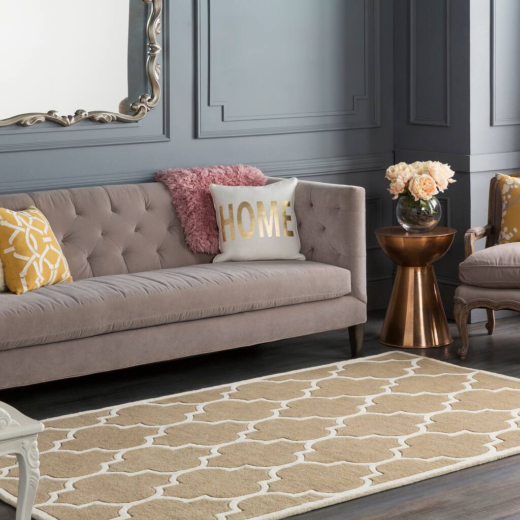 Hand-Tufted Sandi Moroccan Cambridge Wool Rug