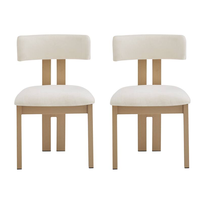 Christopher Knight Home Astura Upholstered Iron Frame Dining Chairs Set of 4