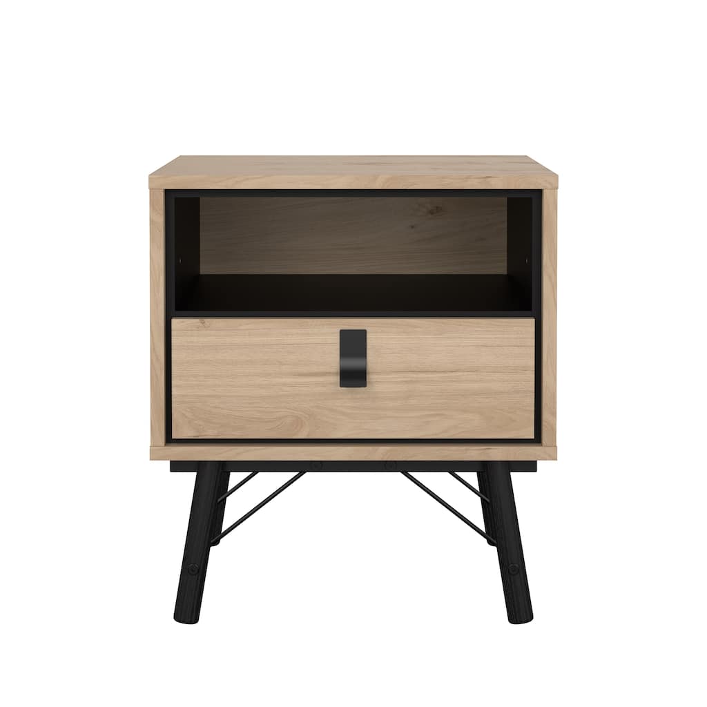 Carson Carrington Ry Nightstand with 1 Drawer and Open Shelf