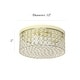 preview thumbnail 11 of 40, Silver Orchid Bergman 12-inch Elipse Round Flushmount