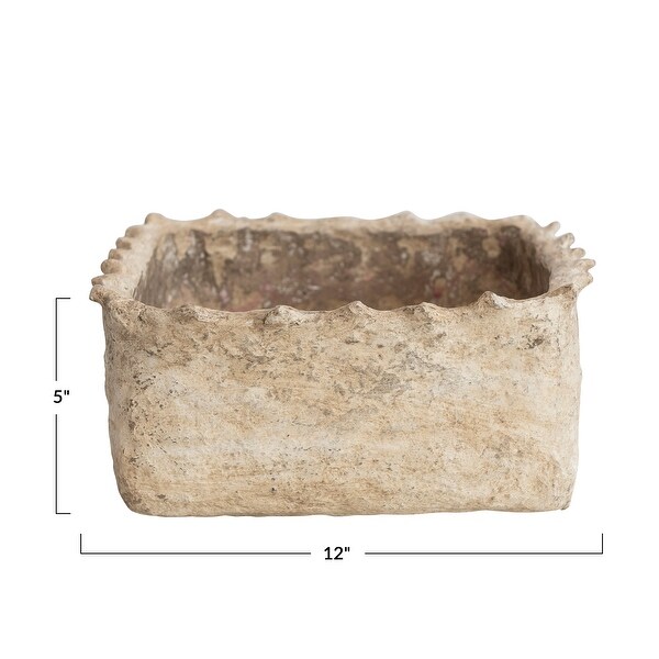 Decorative Paper Mache Container - 12.0