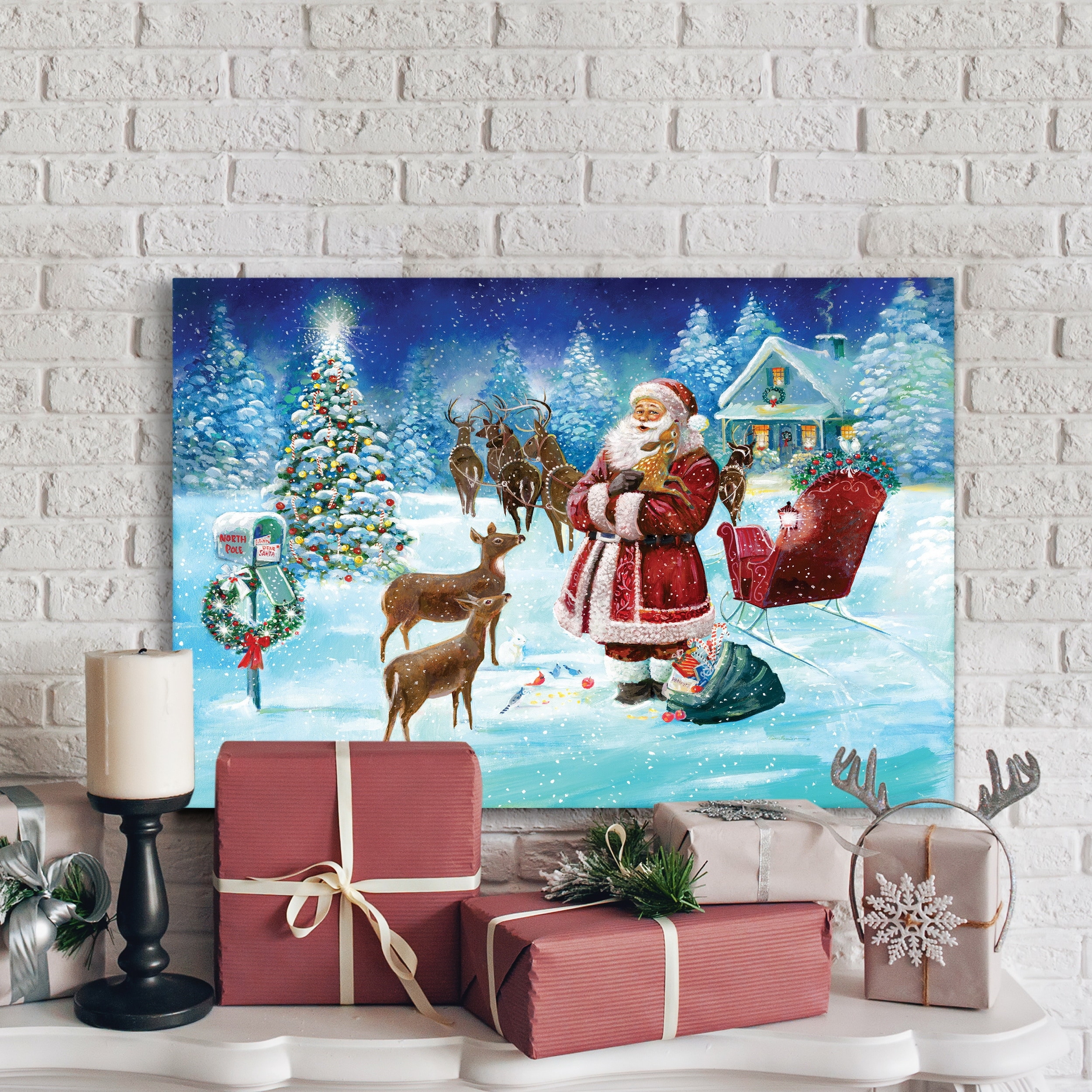 North Pole-Premium Gallery Wrapped Canvas Ready to Hang On Sale Bed  Bath  Beyond 29626383
