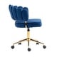 preview thumbnail 34 of 118, Velvet Home Office Desk Chair, Height Adjustable Task Chair, Armless Single Chair with Wheels, 360° Swivel Vanity Chair - N/A