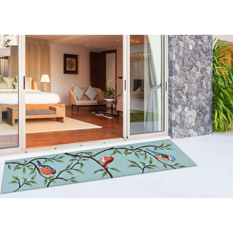 Liora Manne Ravella Birds On Branches Indoor/Outdoor Rug