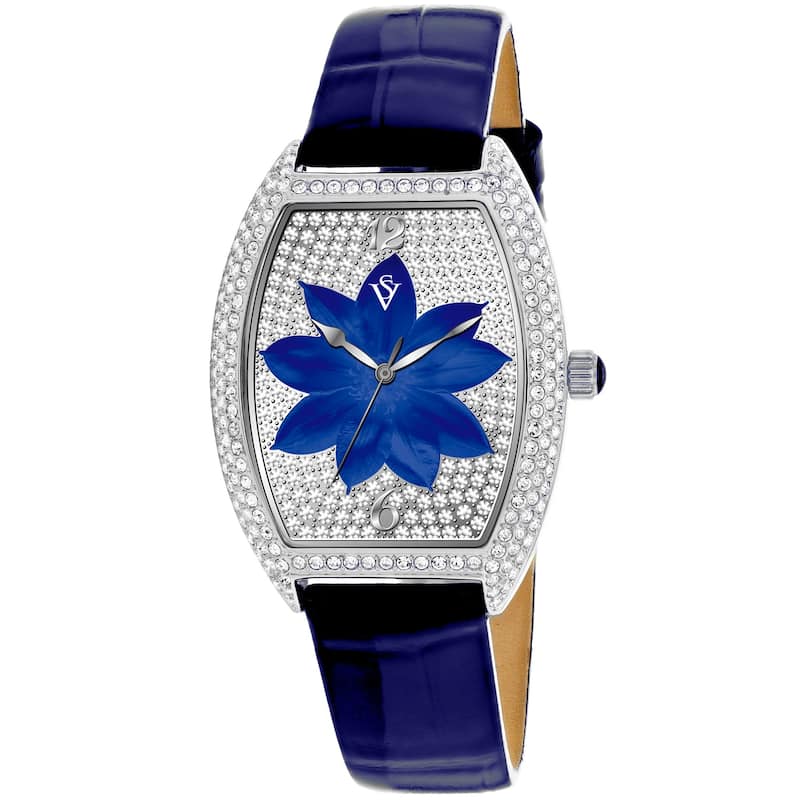 Christian Van Sant Women's Lotus Blue Dial Watch - CV4854 - 6 (36)