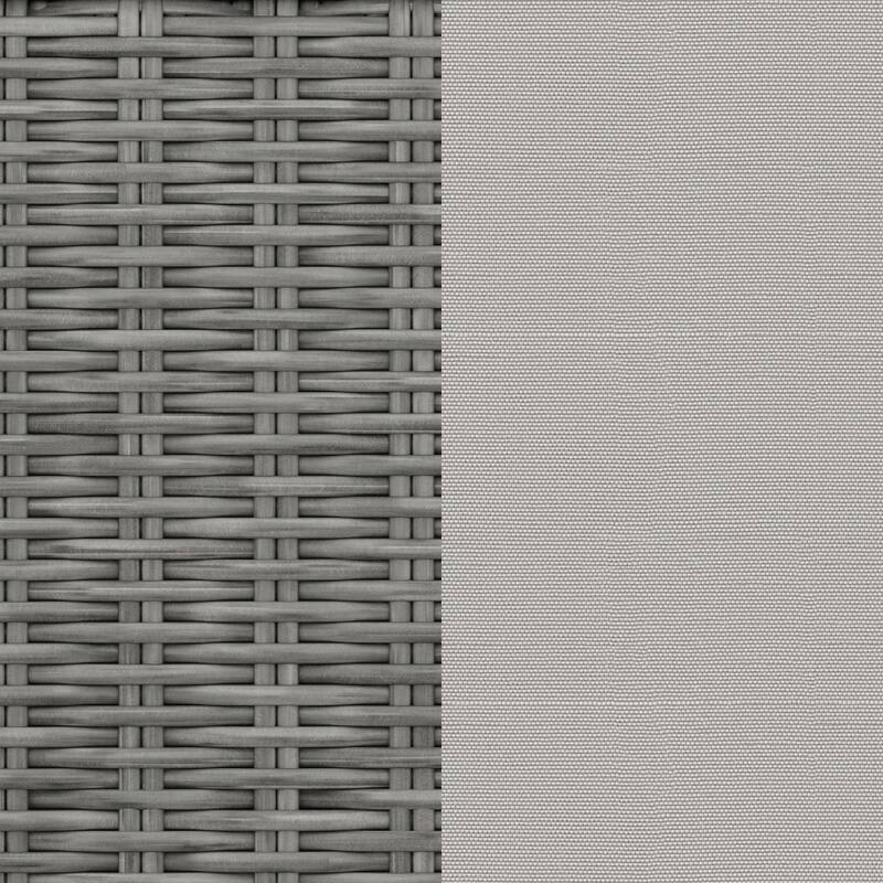 Martha Stewart Rattan Modular Patio Curved Sectional Seat - 33"W x 31"D x 30"H