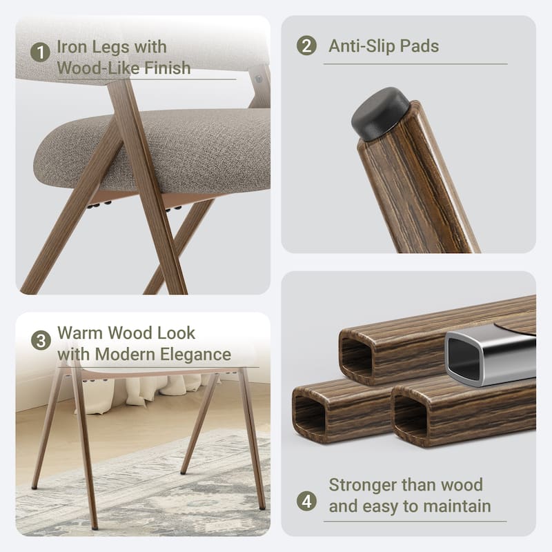 Modern Reclining Dining Chairs， 135° Back & 18.9" Wide Seat with Thick Cushion