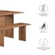 preview thumbnail 9 of 10, Amistad 60" Wood Dining Table and Bench Set
