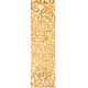 preview thumbnail 17 of 21, SAFAVIEH Handmade Dip Dye Caron Floral Watercolor Wool Rug 2'3" x 10' Runner - Beige/Gold - Runner