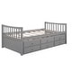preview thumbnail 6 of 16, Elegant Twin Daybed with Trundle and Storage Drawers - Versatile & Space-Saving