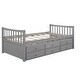preview thumbnail 6 of 26, Elegant design,Daybed with Trundle and Drawers, Twin Size,Solid Construction