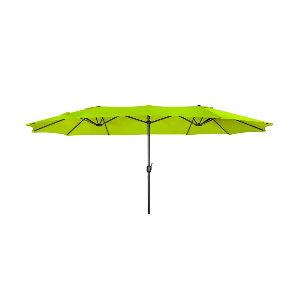 Johnn 15-foot Double-Sided Outdoor Patio Twin Umbrella