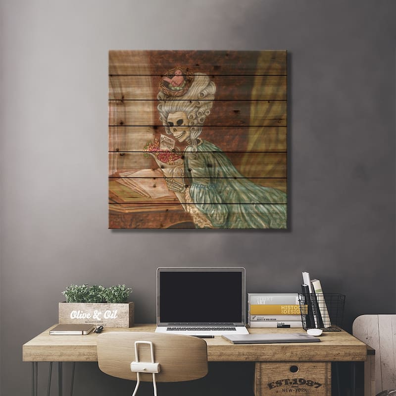 Love Letter Print On Wood by Holly Wood - Multi-Color