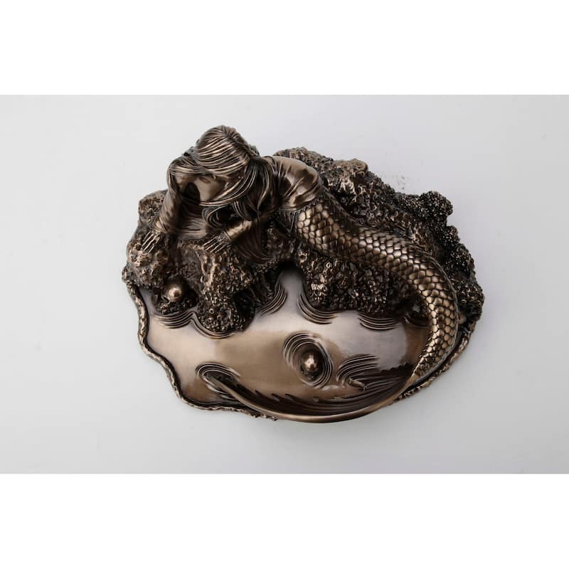 8.66" H SIRENS LAMENT BY ANNE STOKES Cold Cast Bronze - 6.3"x8.66"x5.91"