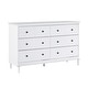 preview thumbnail 14 of 62, Walker Edison Bullrushes 6-Drawer Solid Wood Dresser