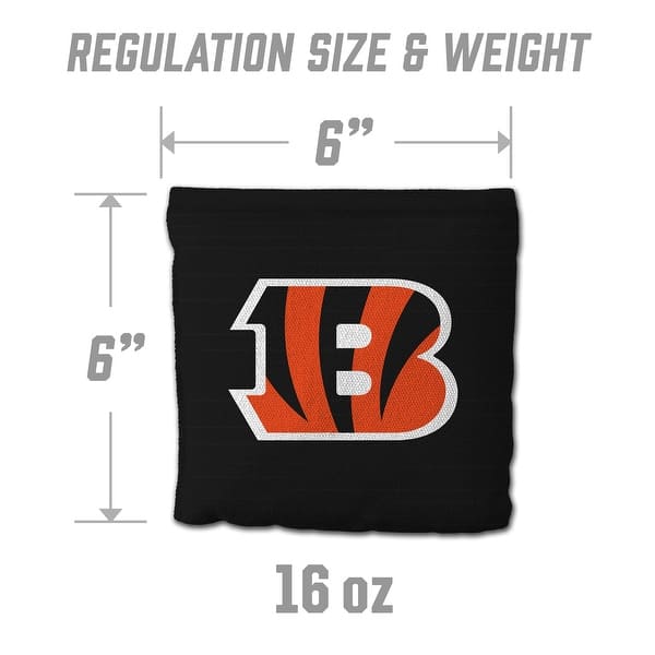 Cincinnati Bengals NFL Dual Sided Pro Stop & Slide Cornhole Bags