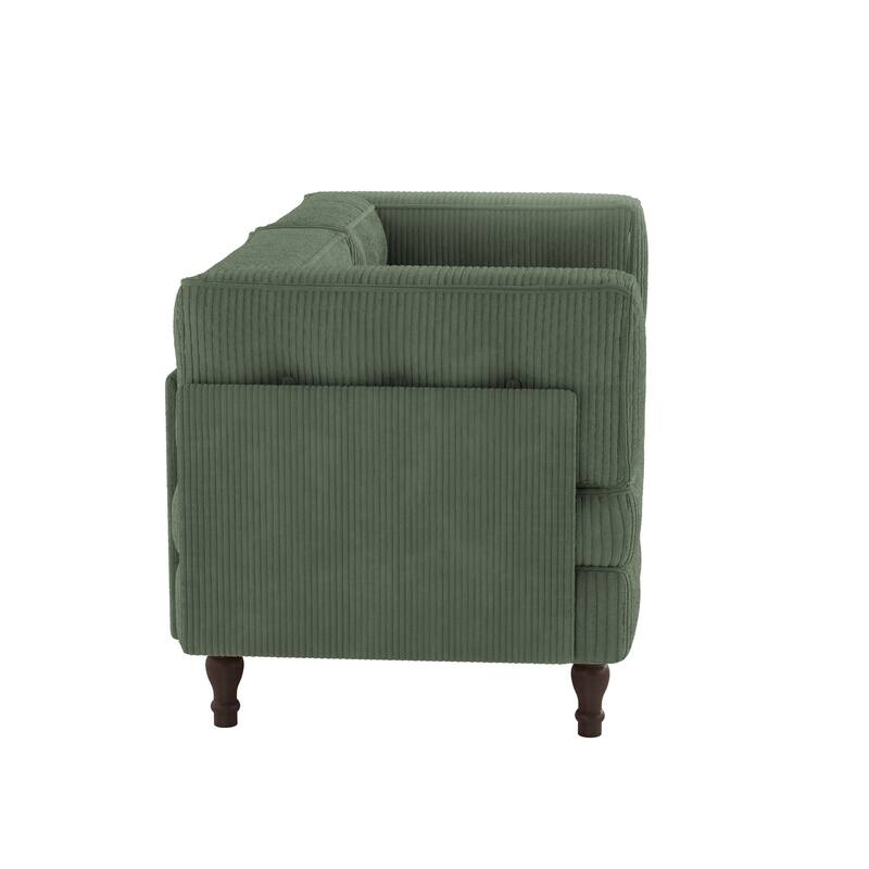 Oversized Sofa Corduroy Tufted Modular Sectional Set