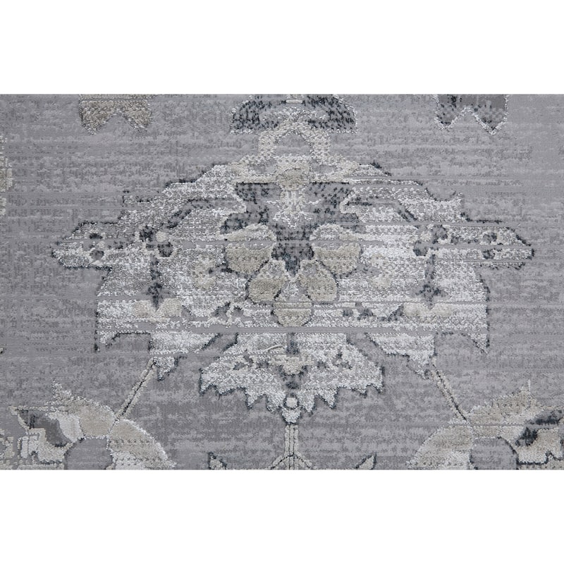 Grand Bazaar Adana Machine Made Damask Transitional Area Rug