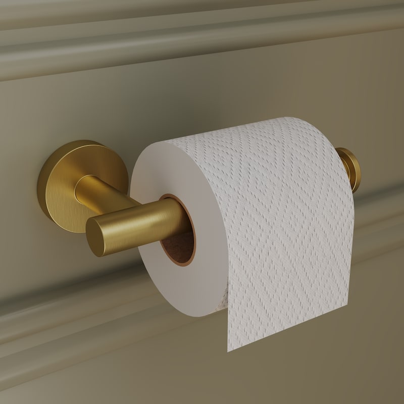 4-Piece Bathroom Hardware Accessories Set, Wall Mount Towel Bar, Toilet Paper Holder, Hand Towel Rack 1 Towel Hooks