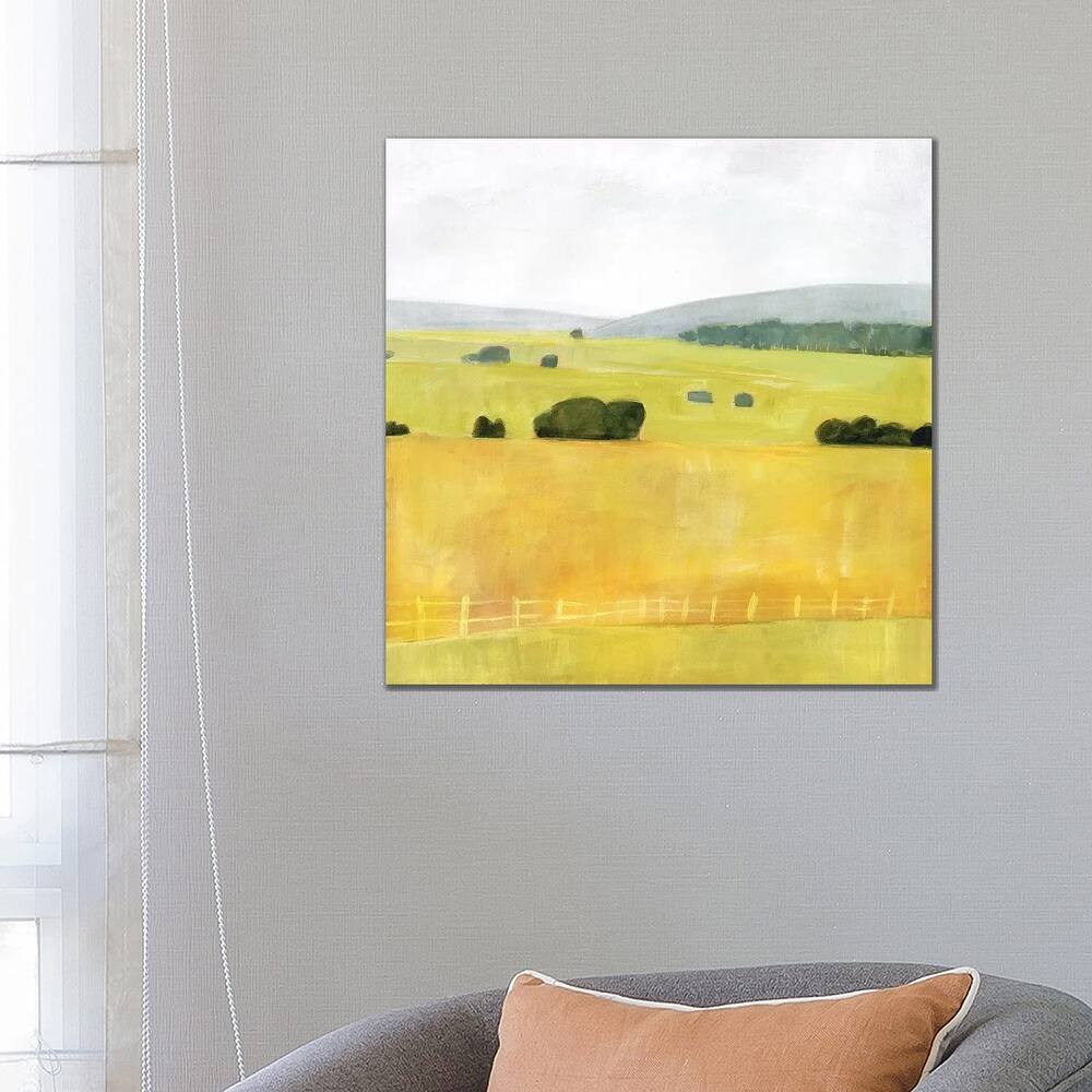iCanvas "Soft Fieldscape I" by Victoria Borges Canvas Print