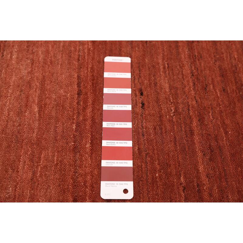 ECARPETGALLERY Hand Loomed Kashkuli Gabbeh Copper Wool Rug - 4'10 x 7'10