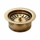 preview thumbnail 3 of 2, 3.5" Basket Strainer with Disposer Trim Champagne Bronze