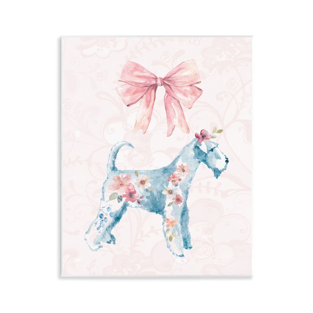Stupell Pastel Dog Glam Details Wall Plaque Art Design By Carol Robinson