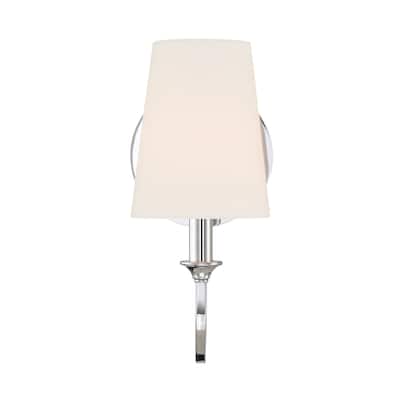 Payton 1 Light Polished Chrome Wall Mount - 5.50'' W x 11.81'' H
