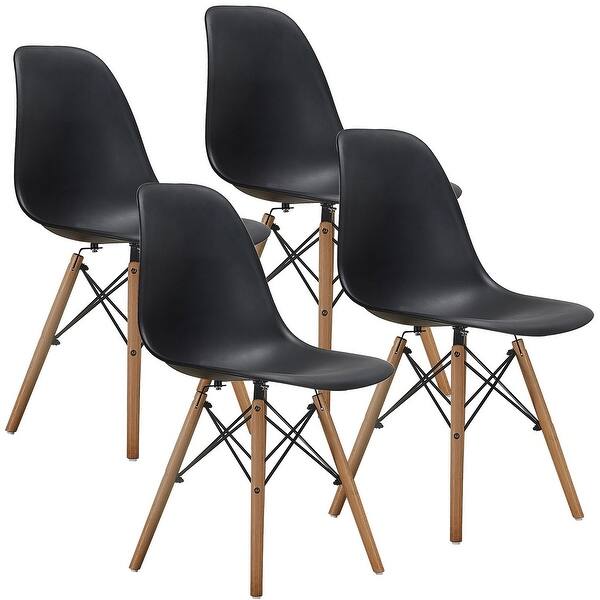 Shop Vecelo Kitchen Dining Chair Sets Side Chair Wood Legs Set Of