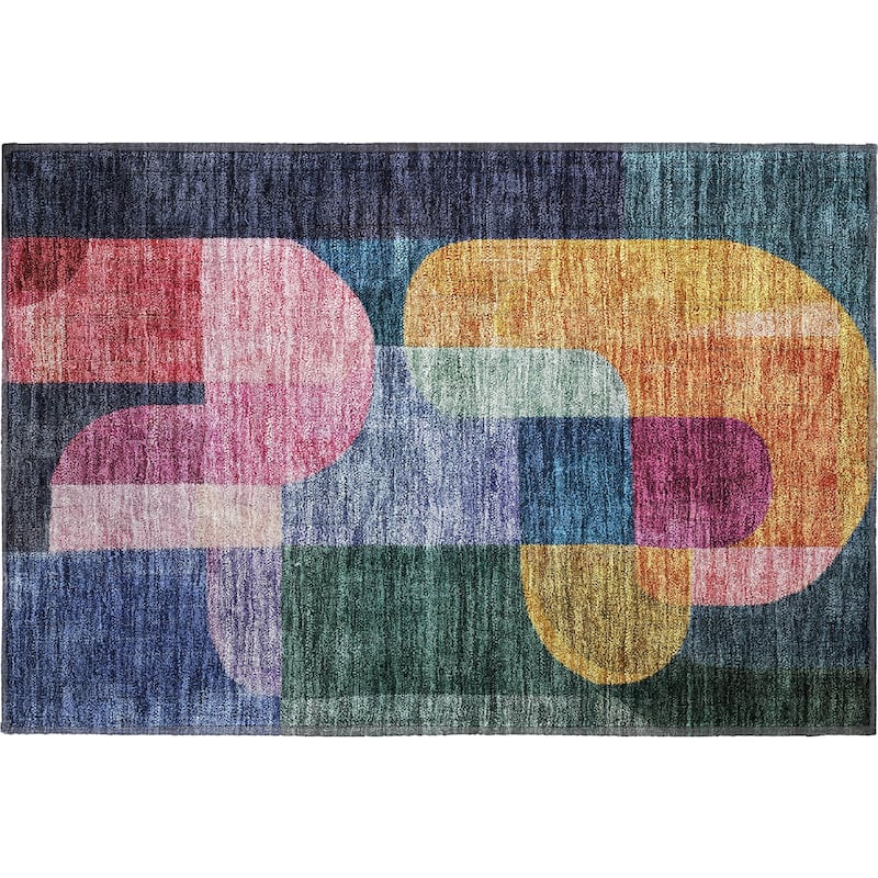 Premium Washable Super Soft Modern Retro Mayfield Rug