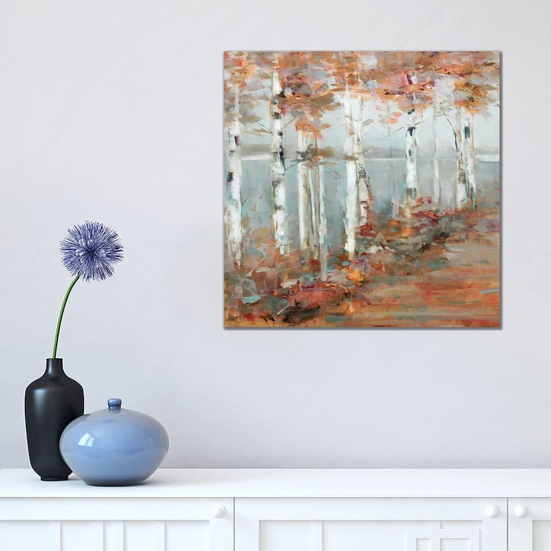 iCanvas "Birch Walk I" by Sally Swatland Canvas Print - 18x18x1.5
